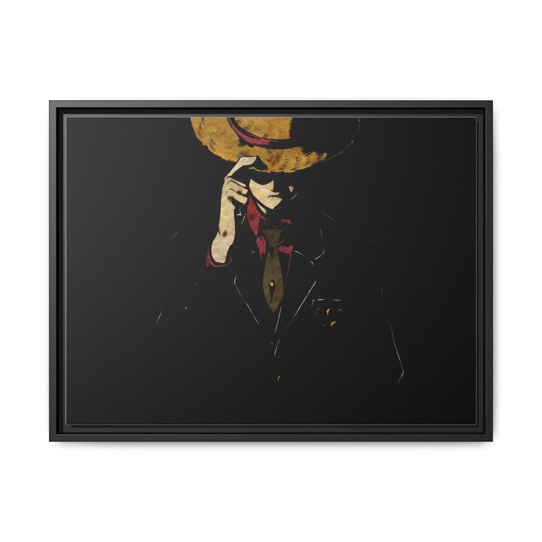 One Piece Monkey D. Luffy Canvas Framed Art Print