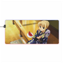 Load image into Gallery viewer, Saber (Fate Series) RGB LED Mouse Pad (Desk Mat)
