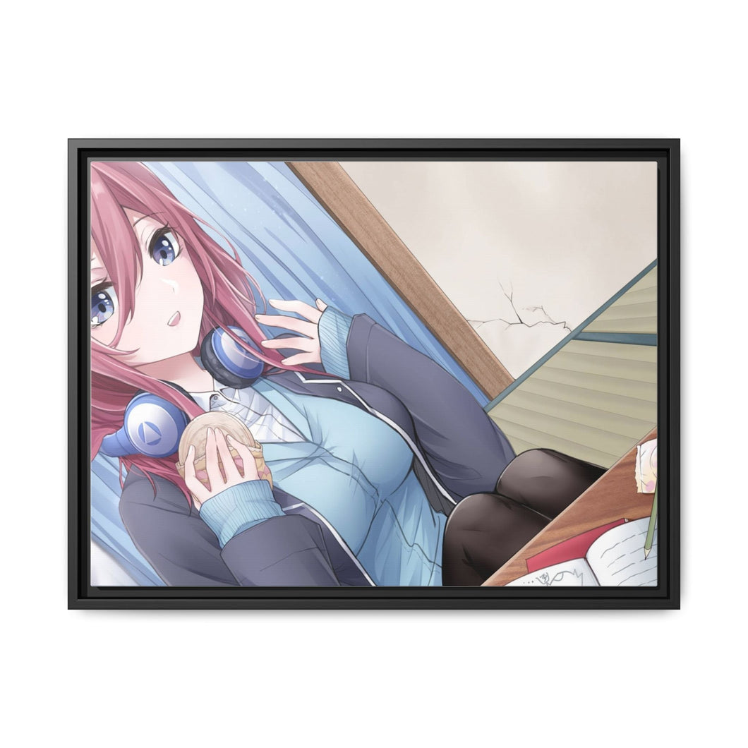 The Quintessential Quintuplets Miku Nakano Canvas Framed Art Print