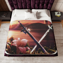 Load image into Gallery viewer, Anime Sword Art Onliner Sherpa Blanket
