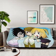Load image into Gallery viewer, L, Light, &amp; Misa Sherpa Blanket
