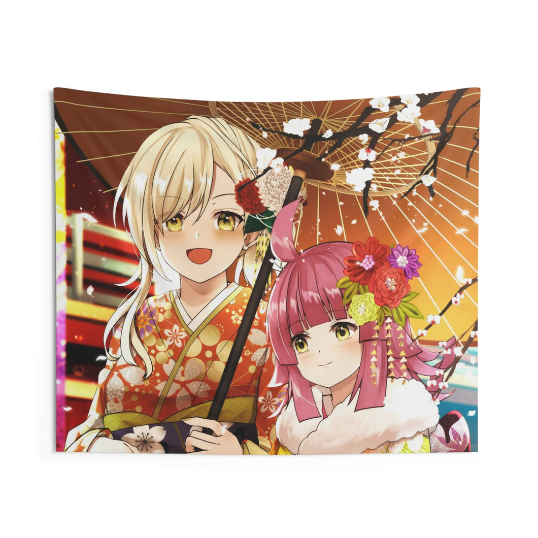 Ai Miyashita & Rina Tennoji Indoor Wall Tapestry
