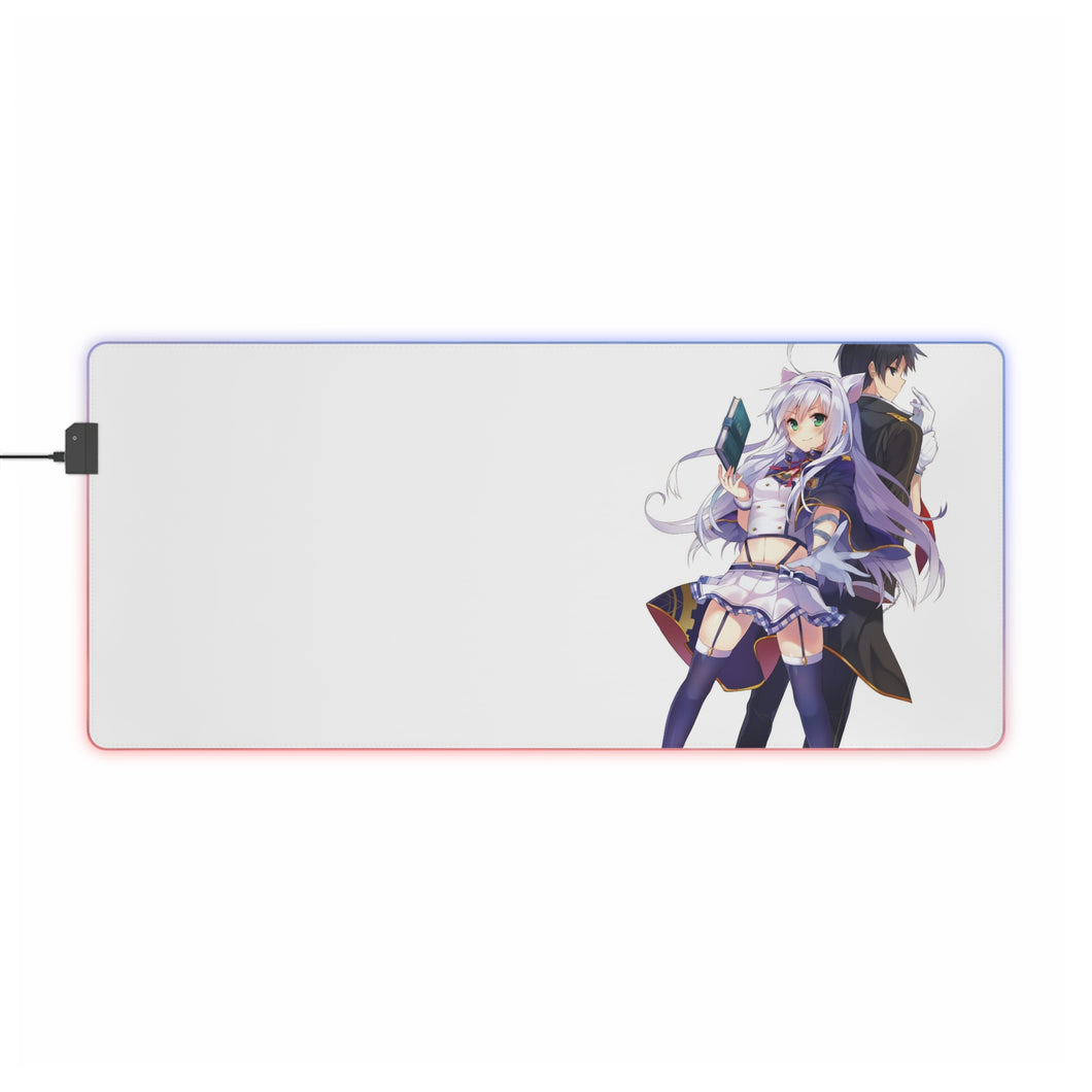 Rokudenashi Majutsu Koushi To Akashic Records Sistine Fibel, Glenn Radars RGB LED Mouse Pad (Desk Mat)