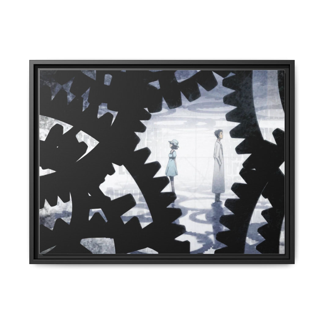 Kyouma & Mayuri Canvas Framed Art Print