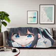 Load image into Gallery viewer, Is It Wrong To Try To Pick Up Girls In A Dungeon? Sherpa Blanket
