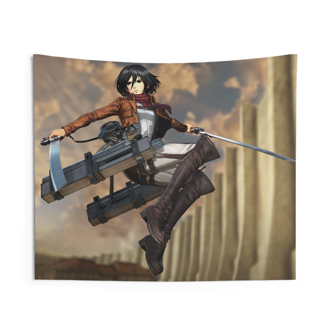 Mikasa Ackerman Indoor Wall Tapestry