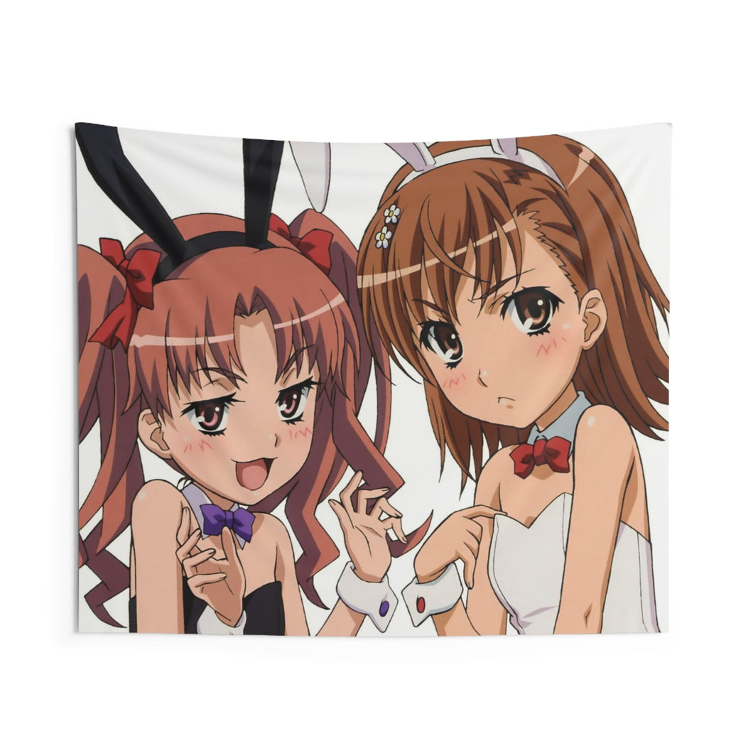 A Certain Scientific Railgun Mikoto Misaka, Kuroko Shirai Indoor Wall Tapestry