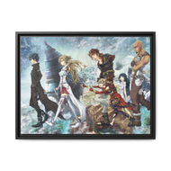 Sword Art Online Asuna Yuuki, Yui Canvas Framed Art Print