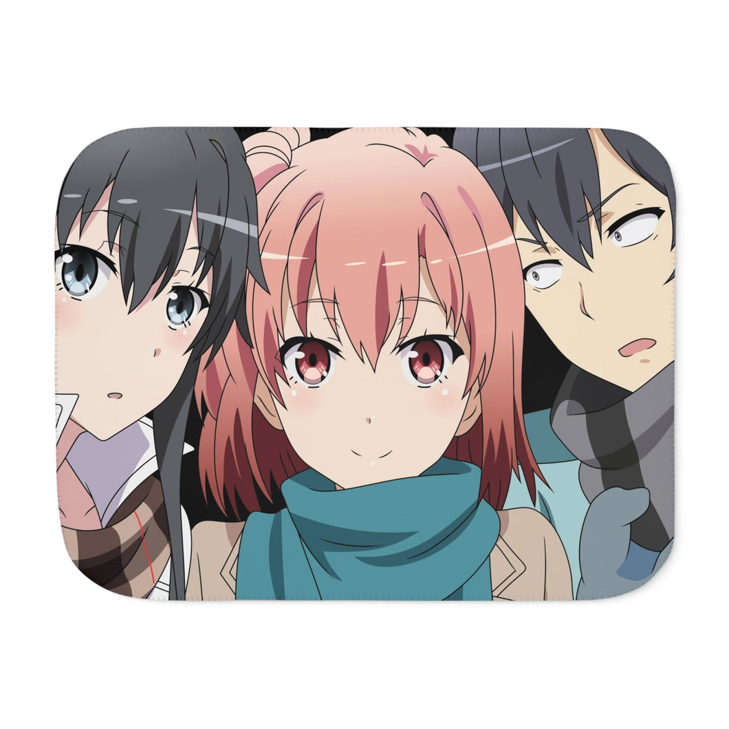 My Teen Romantic Comedy SNAFU Hachiman Hikigaya, Yukino Yukinoshita, Yui Yuigahama Sherpa Blanket