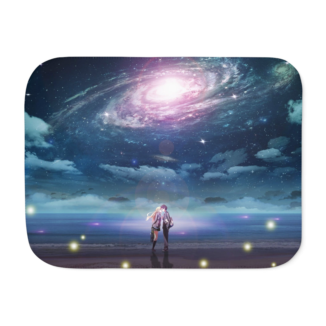 Anime Your Lie in April Sherpa Blanket