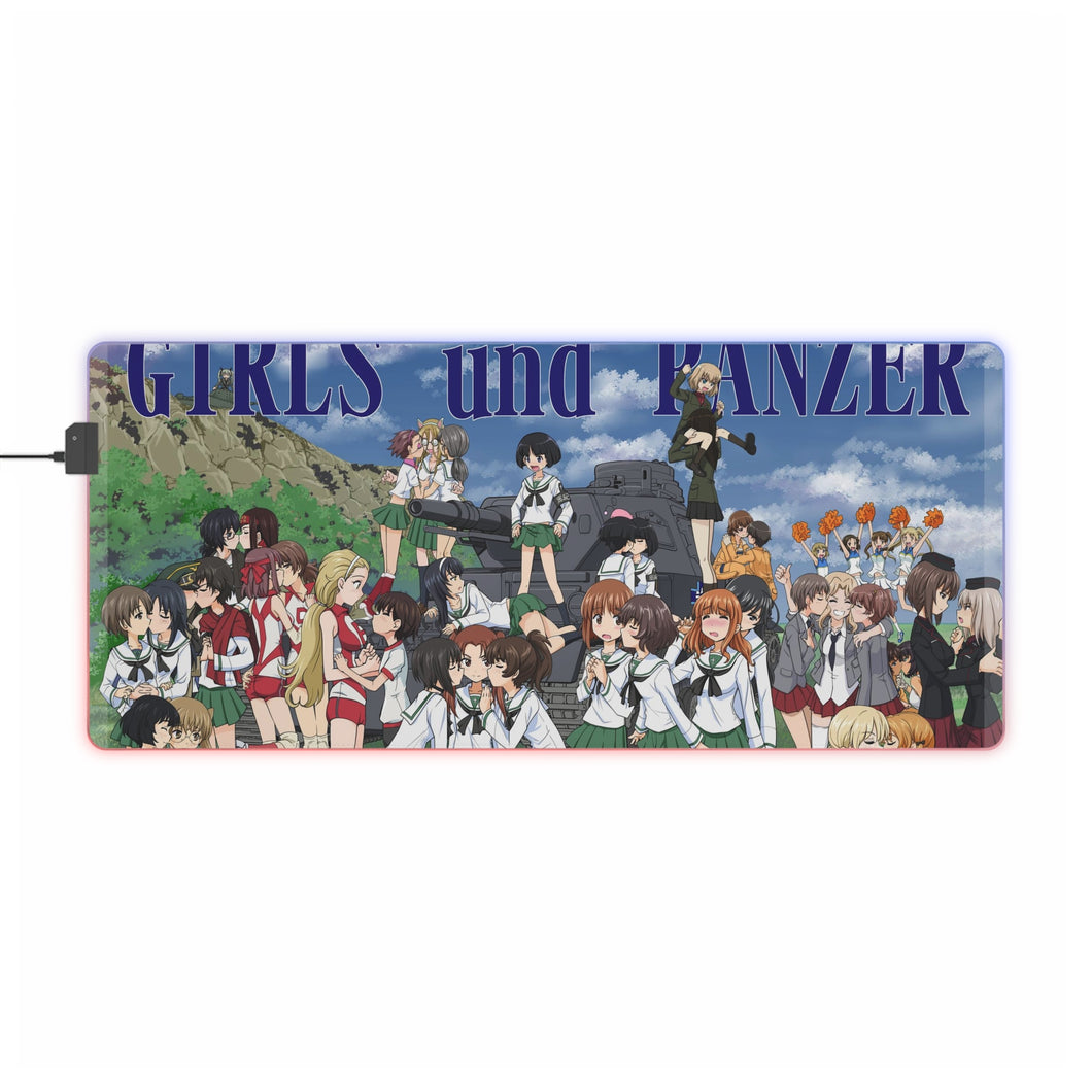 Girls und Panzer RGB LED Mouse Pad (Desk Mat)