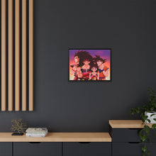 Load image into Gallery viewer, Bardock, Gine, Goku and Raditz Canvas Framed Art Print
