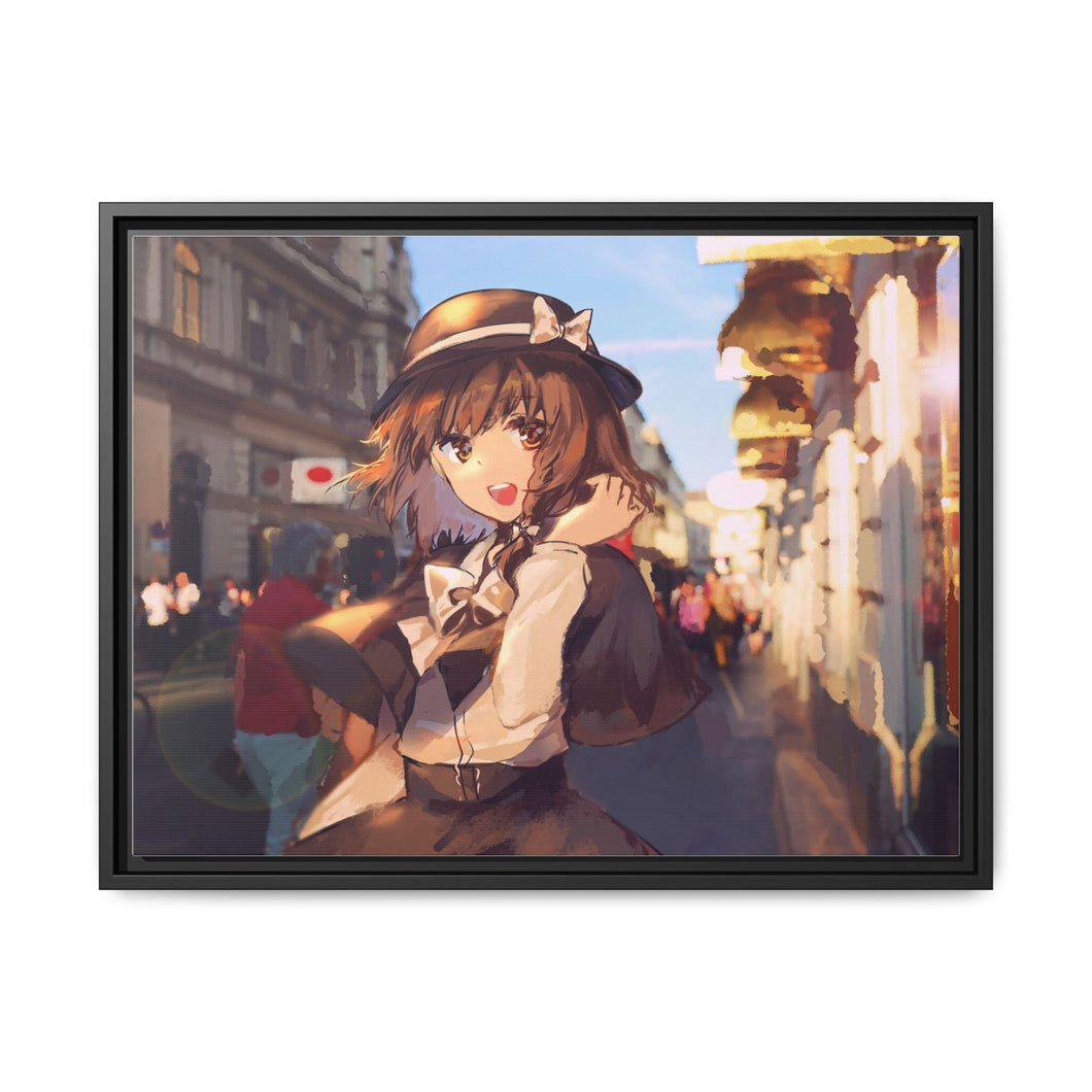 Anime Touhou Canvas Framed Art Print