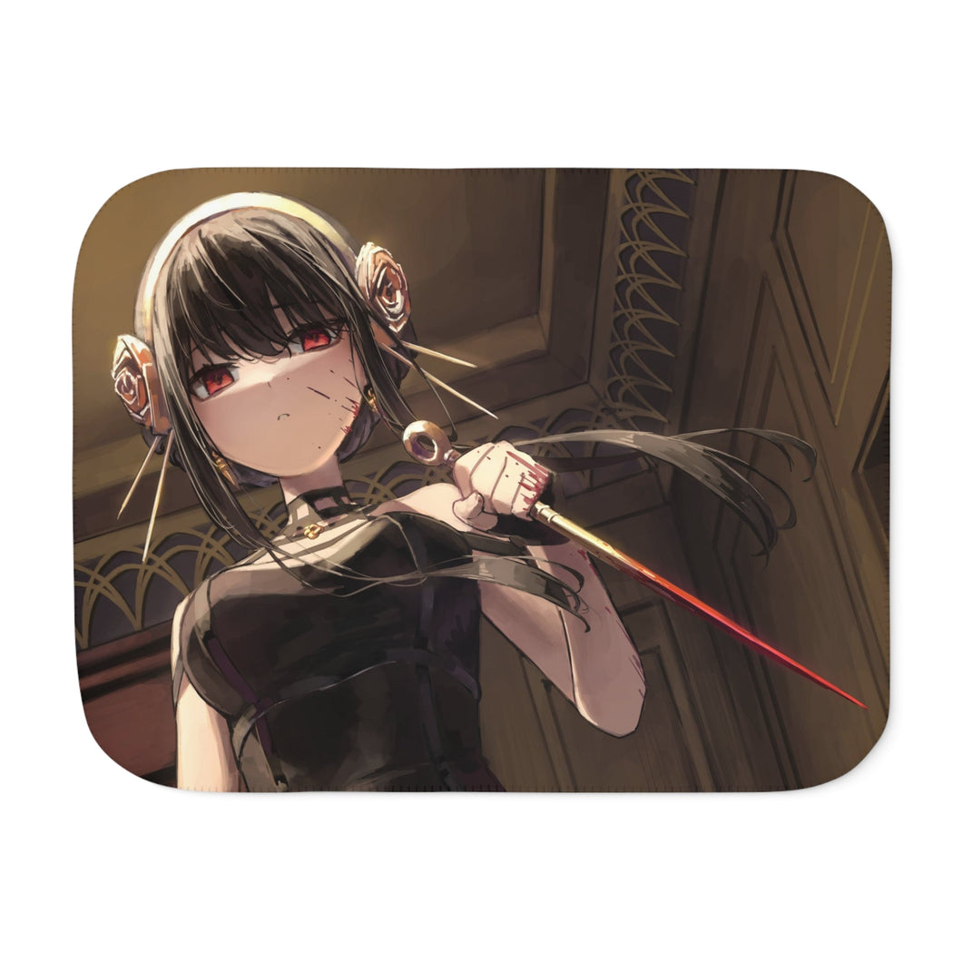 Anime Spy x Family Sherpa Blanket