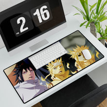 Load image into Gallery viewer, Sasuke, Naruto and Minato Mouse Pad (Desk Mat)
