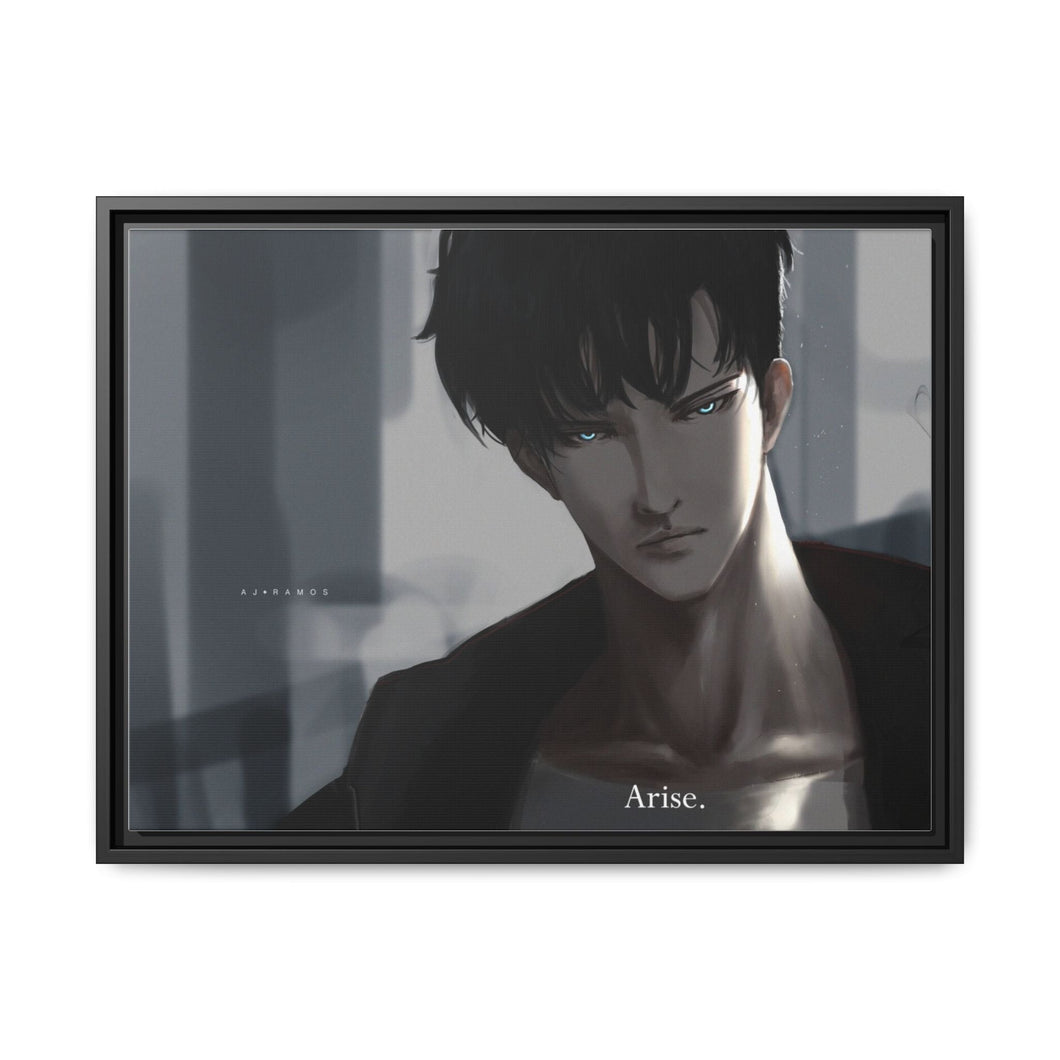 Anime Solo Leveling Canvas Framed Art Print