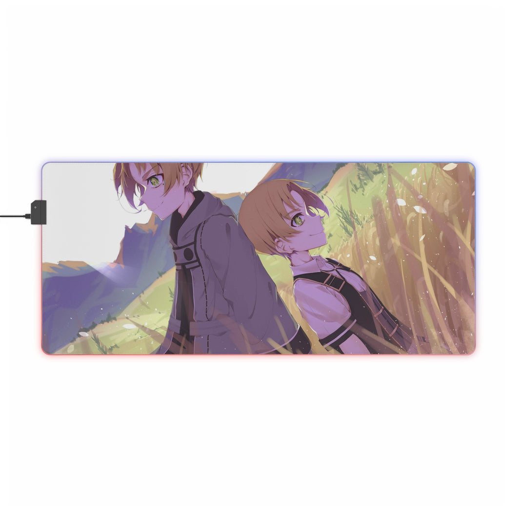 Mushoku Tensei: Jobless Reincarnation Rudeus Greyrat RGB LED Mouse Pad (Desk Mat)