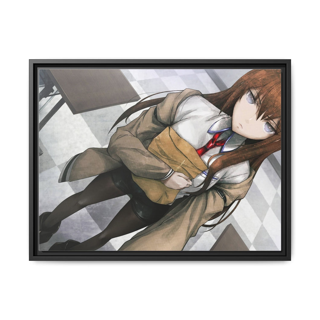 Makise Kurisu Canvas Framed Art Print