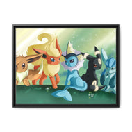 Eeveelution Canvas Framed Art Print