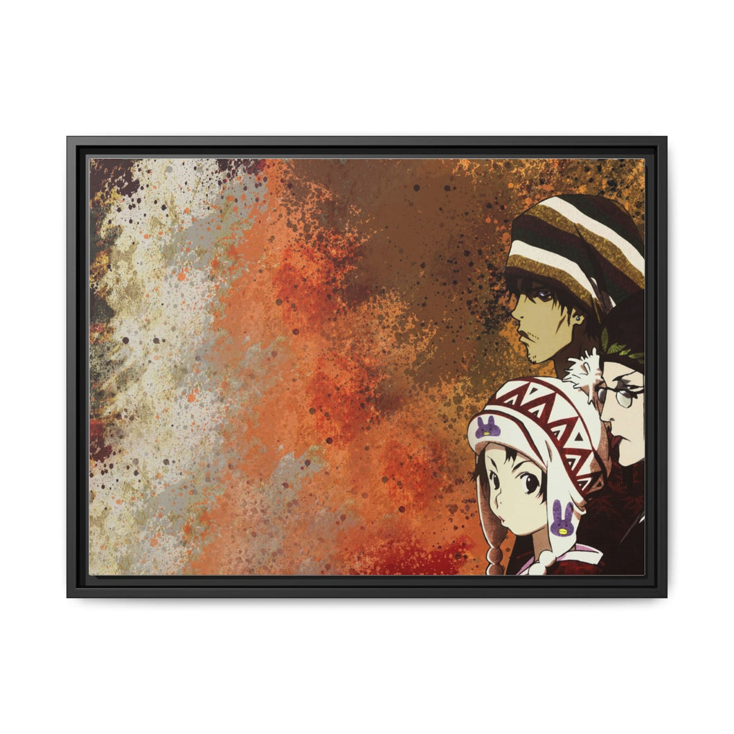 Anime Samurai Champloor Canvas Framed Art Print