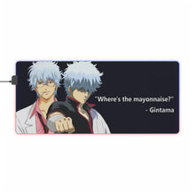 Load image into Gallery viewer, Gintama - &quot;Where&#39;s the mayonnaise?&quot; RGB LED Mouse Pad (Desk Mat)

