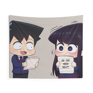 Komi Can't Communicate Komi Shouko, Tadano Hitohito Indoor Wall Tapestry