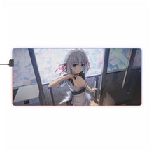Load image into Gallery viewer, Origami Tobiichi in a maid outfit RGB LED Mouse Pad (Desk Mat)

