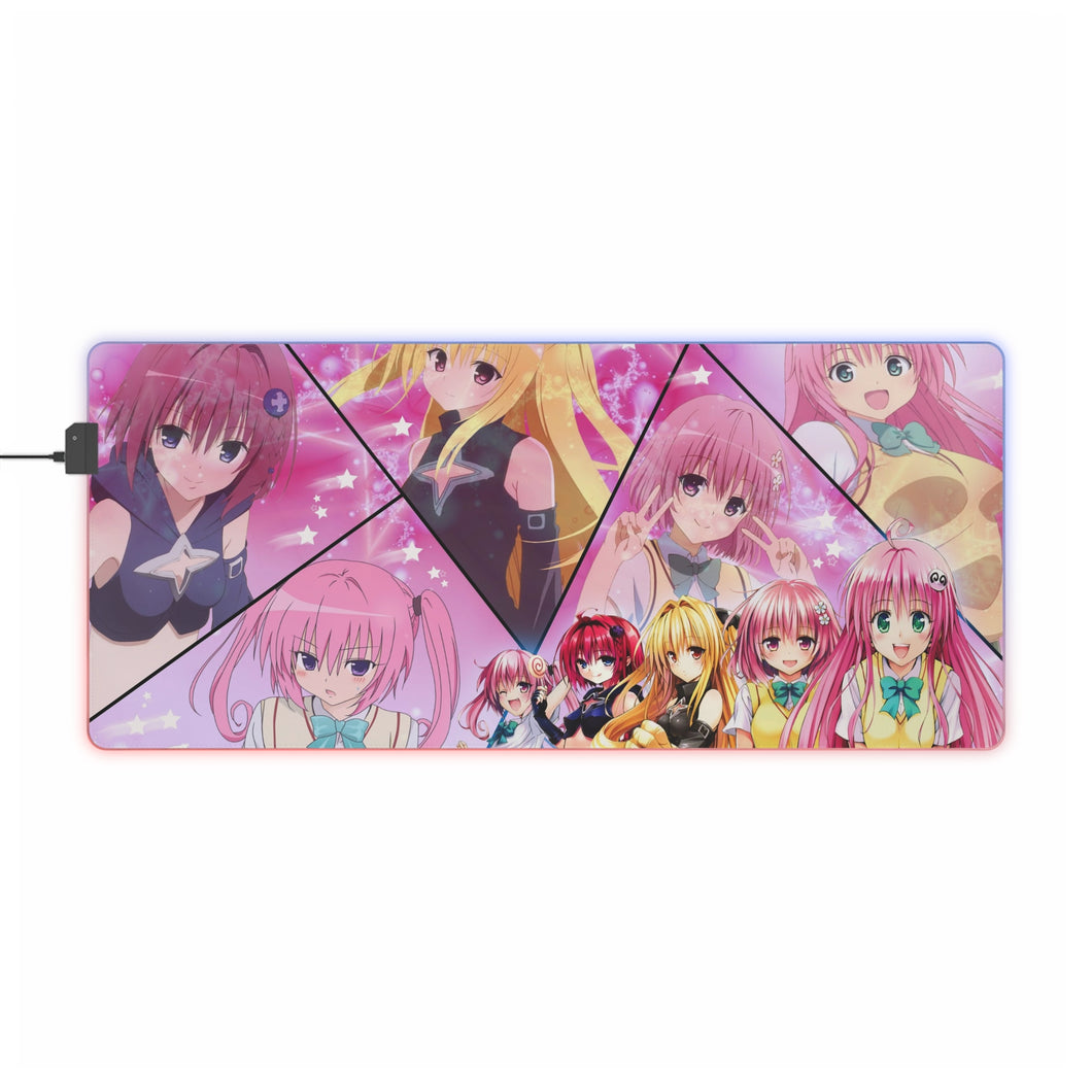 To Love-Ru RGB LED Mouse Pad (Desk Mat)