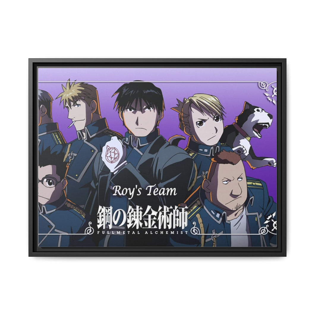 Anime FullMetal Alchemistr Canvas Framed Art Print