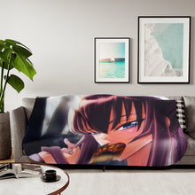 Load image into Gallery viewer, Anime Highschool Of The Dead Sherpa Blanket
