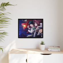 Load image into Gallery viewer, My Hero Academia Izuku Midoriya, Katsuki Bakugou, Tenya Iida Canvas Framed Art Print
