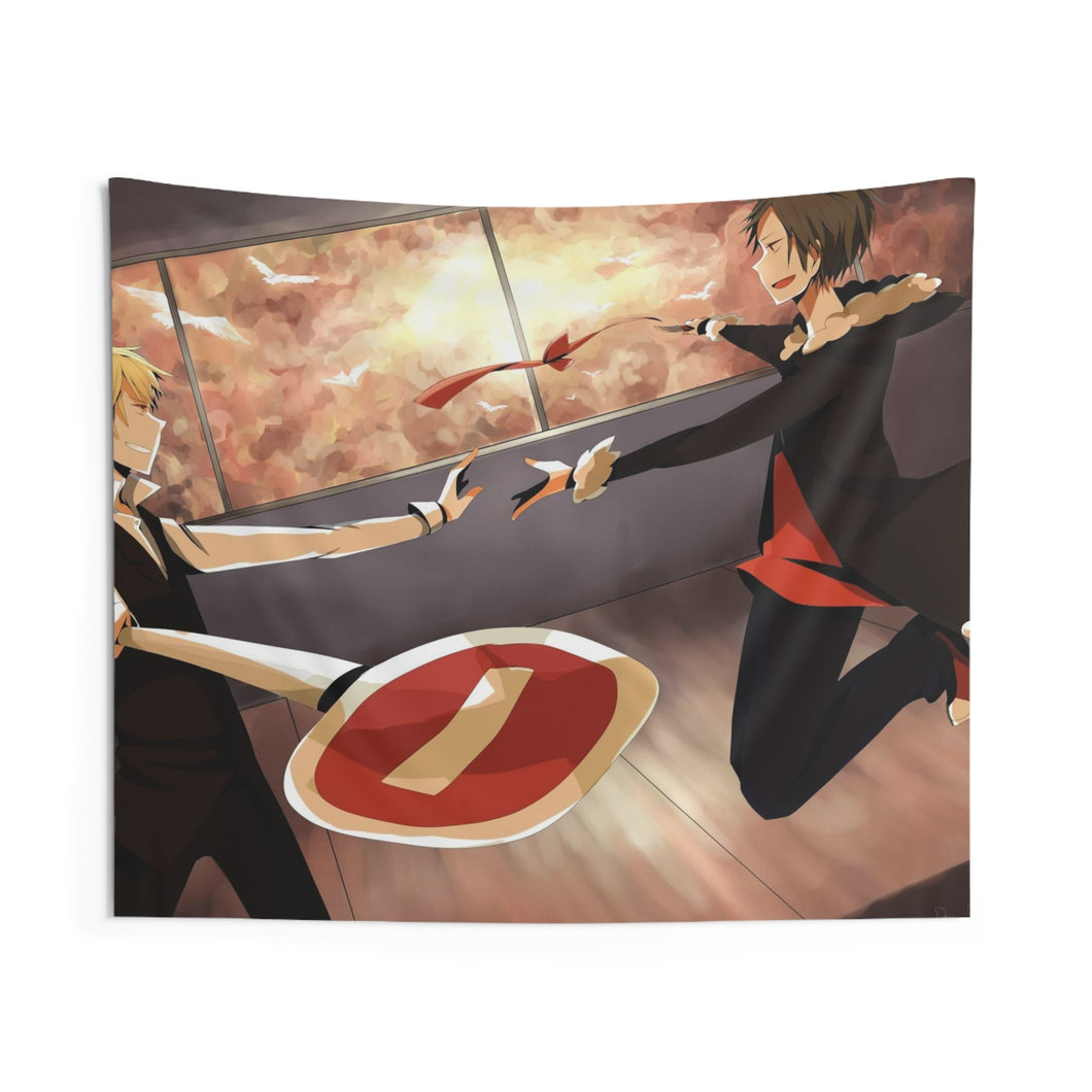 Durarara!! Izaya Orihara, Shizuo Heiwajima Indoor Wall Tapestry