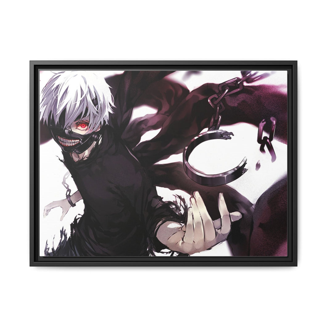 kaneki-ken mask Canvas Framed Art Print
