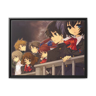 Another Mei Misaki, Kouichi Sakakibara, Izumi Akazawa, Naoya Teshigawara, Yuuya Mochizuki Canvas Framed Art Print
