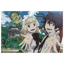 Load image into Gallery viewer, Blue Exorcist Rin Okumura, Kuro, Shiemi Moriyama Jigsaw Puzzle
