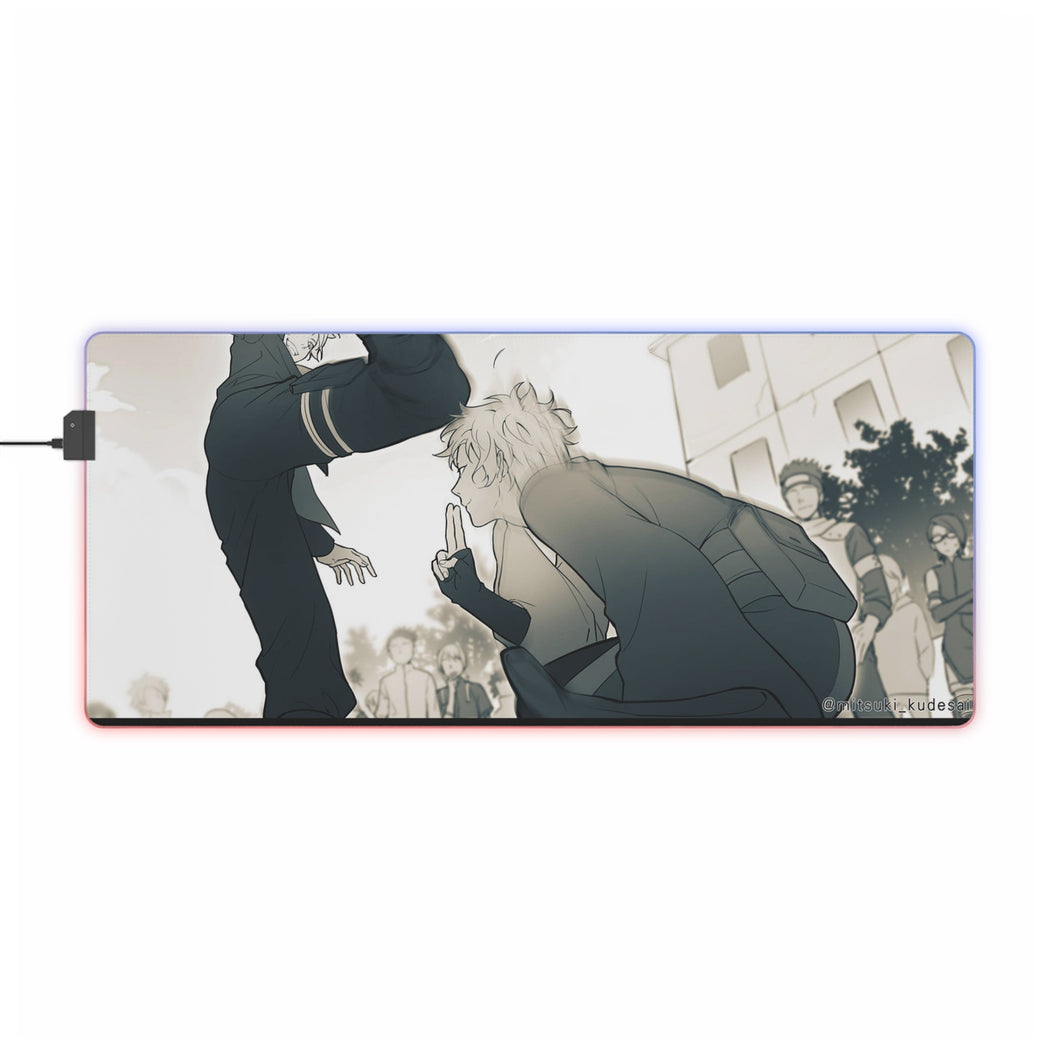 Boruto and Mitsuki RGB LED Mouse Pad (Desk Mat)