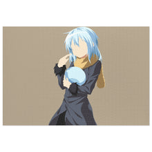 Load image into Gallery viewer, Rimuru Tempest in human form and in slime form minimalist Jigsaw Puzzle
