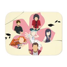 Load image into Gallery viewer, Anohana Meiko Honma, Jinta Yadomi, Naruko Anjou, Tetsudou Hisakawa, Chiriko Tsurumi Sherpa Blanket
