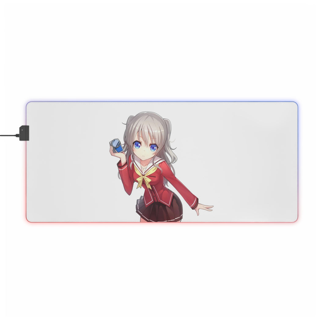 Nao Tomori With her camera RGB LED Mouse Pad (Desk Mat)