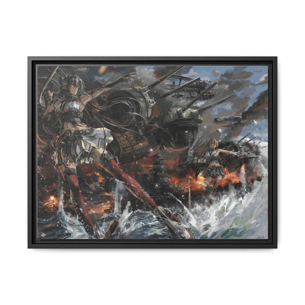 Anime Kantai Collection Canvas Framed Art Print