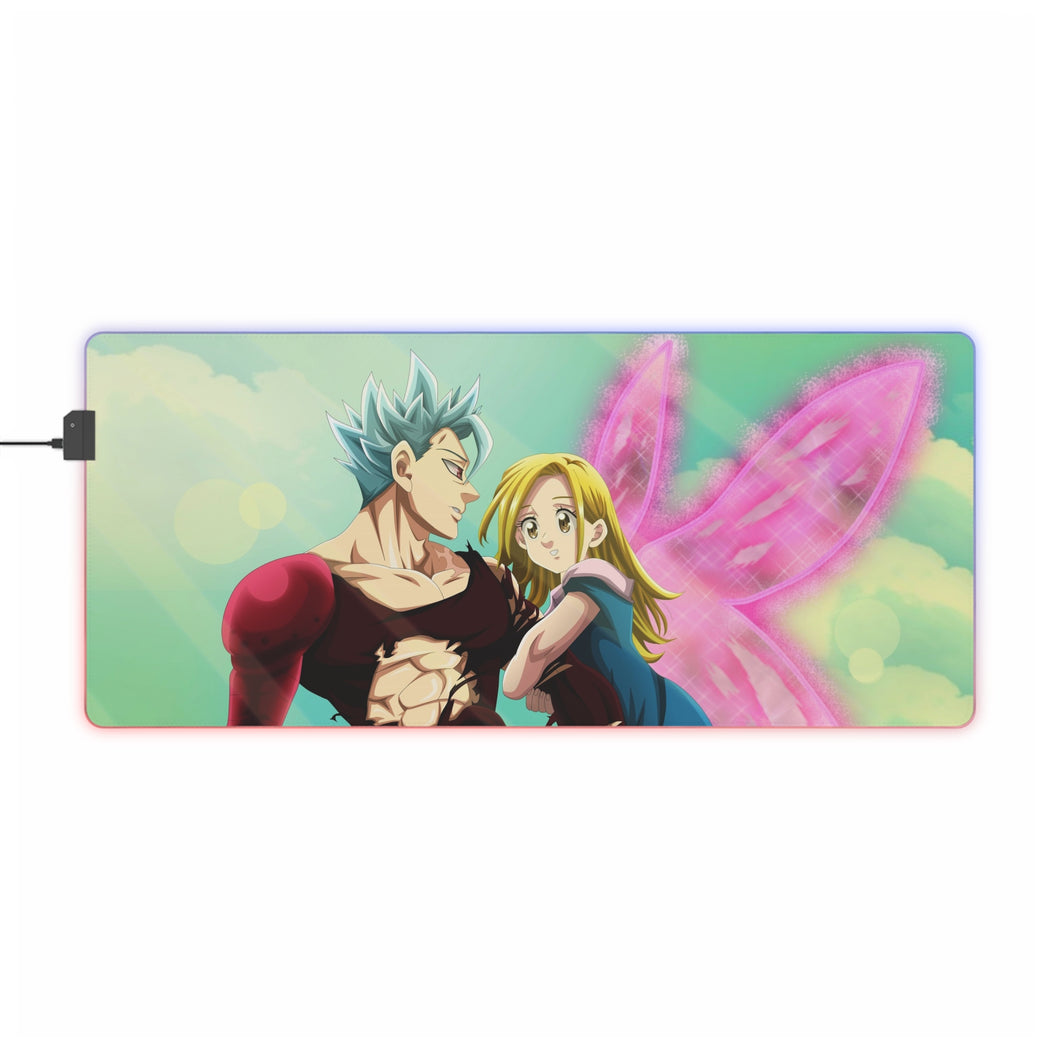 Ban and Elaine RGB LED Mouse Pad (Desk Mat)