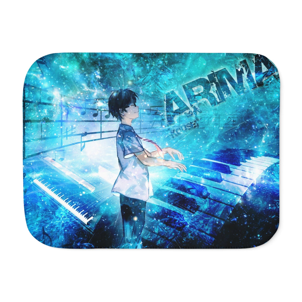 Anime Your Lie in April Sherpa Blanket
