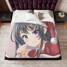 Load image into Gallery viewer, Rascal Does Not Dream Of Bunny Girl Senpai Sherpa Blanket
