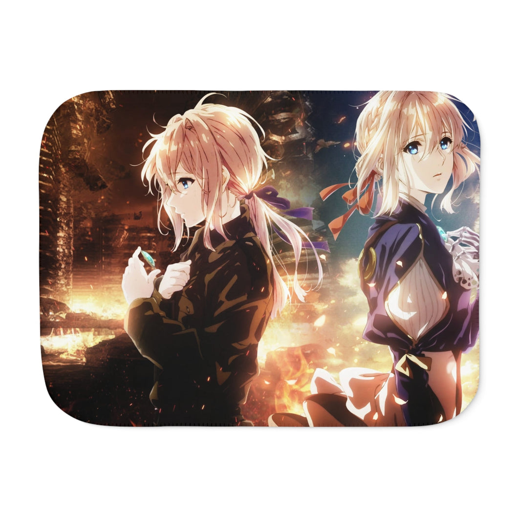 Evergarden Violet Sherpa Blanket