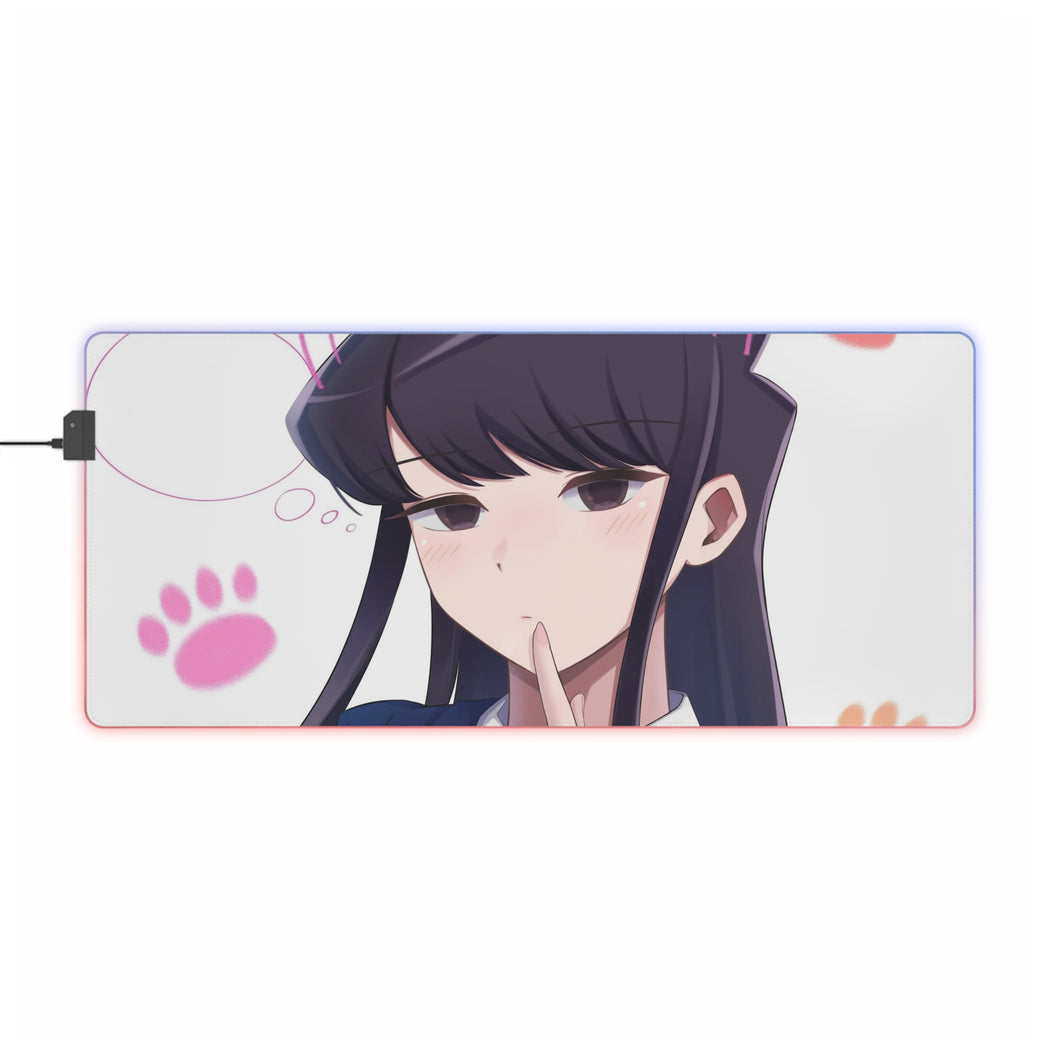 Komi Can't Communicate Komi Shouko RGB LED Mouse Pad (Desk Mat)