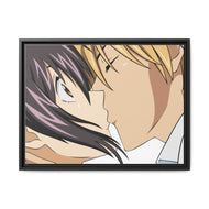 Kiss Canvas Framed Art Print