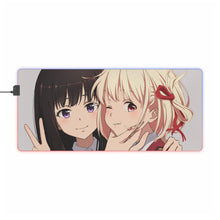 Load image into Gallery viewer, Lycoris Recoil Takina Inoue, Chisato Nishikigi RGB LED Mouse Pad (Desk Mat)
