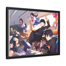 Load image into Gallery viewer, Mob Psycho 100 Arataka Reigen, Shigeo Kageyama, Ritsu Kageyama, Teruki Hanazawa, Tome Kurata Canvas Framed Art Print

