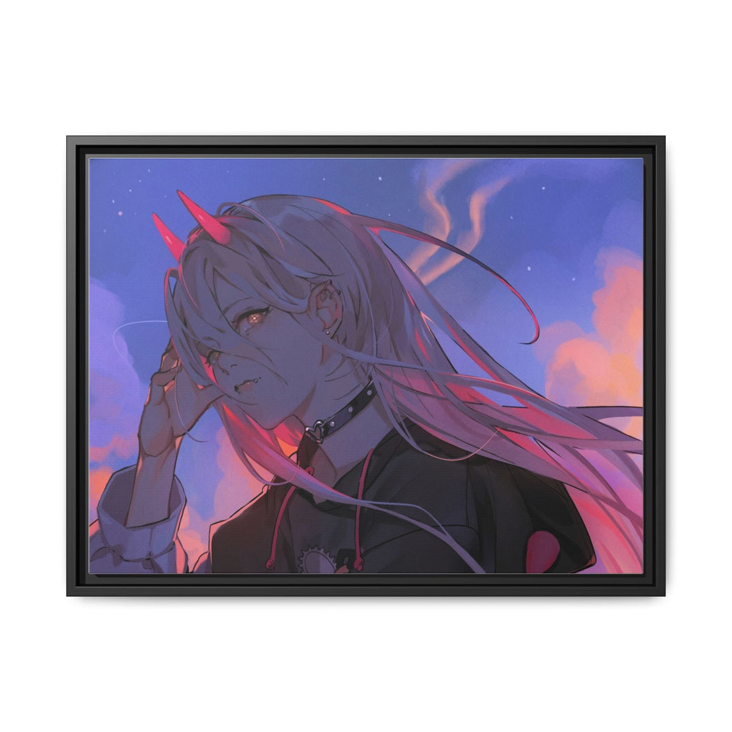 Anime Chainsaw Man Canvas Framed Art Print