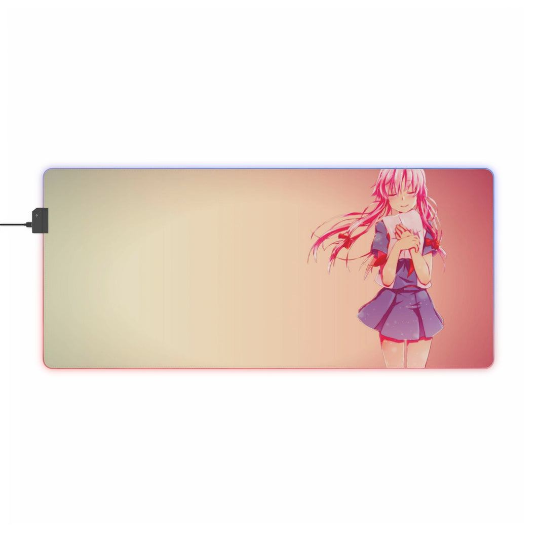 Mirai Nikki Yuno Gasai RGB LED Mouse Pad (Desk Mat)